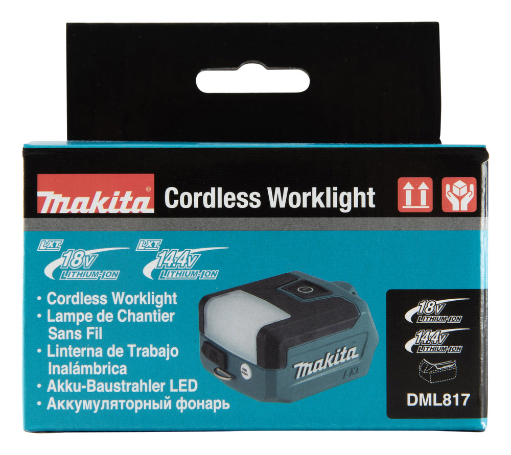 Makita LED-Akku-Taschenlampe – 3 Leuchtmodi, USB-Port & kompaktes Design (18V LXT) - DML817