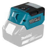 Makita LED-Akku-Taschenlampe – 3 Leuchtmodi, USB-Port & kompaktes Design (18V LXT) - DML817