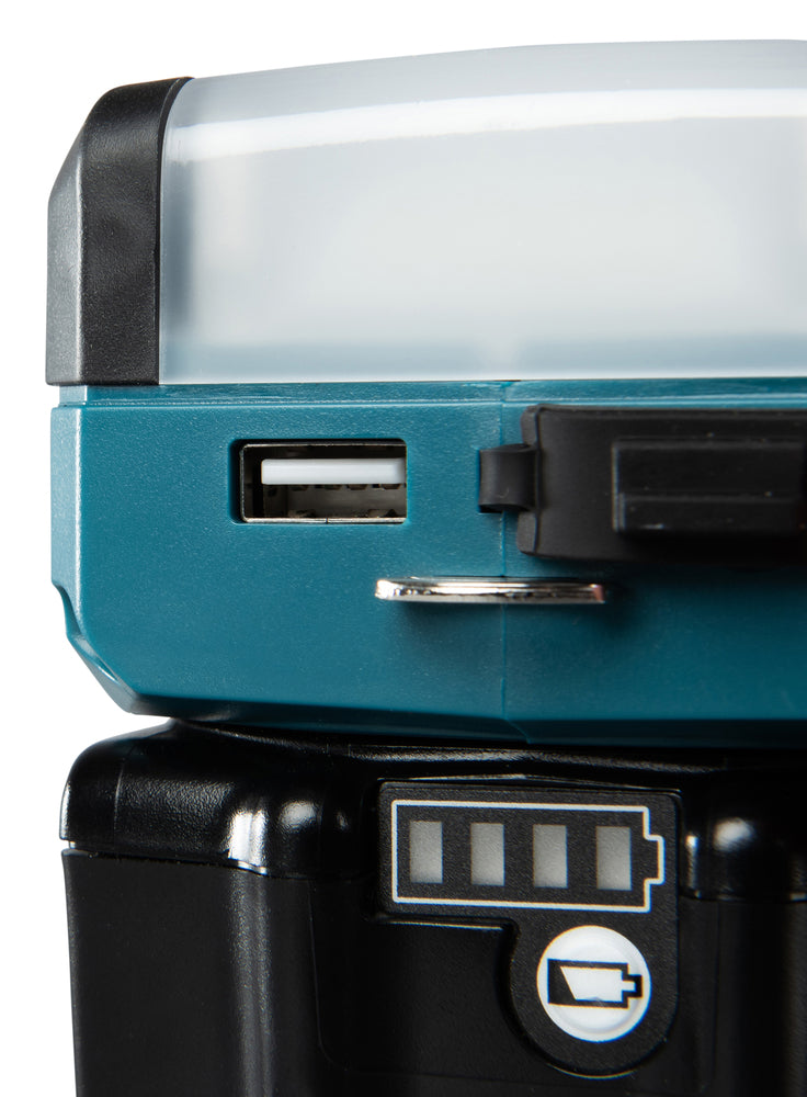 Makita LED-Akku-Taschenlampe – 3 Leuchtmodi, USB-Port & kompaktes Design (18V LXT) - DML817