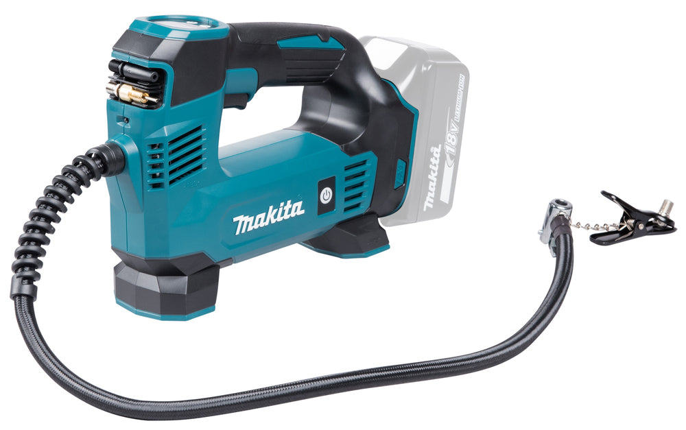 Makita Akku-Kompressor 18V – bis 8,3 bar, Digitaldisplay, LED & Auto-Stopp - DMP180Z