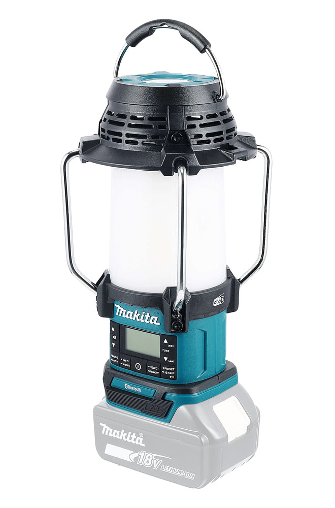 Makita Akku-Radio mit Laterne – DAB+/FM, 4 Lichtmodi, USB-Ladefunktion, IP65 - DMR056