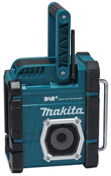 Makita Akku-Baustellenradio – Bluetooth, DAB+/FM, IP64, Akku- & Netzbetrieb - DMR112W