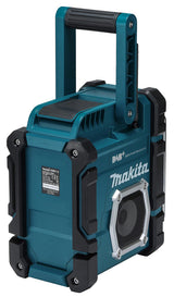 Makita Akku-Baustellenradio – Bluetooth, DAB+/FM, IP64, Akku- & Netzbetrieb - DMR112W