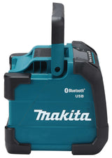 Makita Bluetooth-Lautsprecher – IP64, Display, Akku-/Netzbetrieb, USB & AUX - DMR202