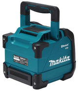 Makita Bluetooth-Lautsprecher – IP64, Display, Akku-/Netzbetrieb, USB & AUX - DMR202