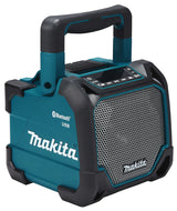 Makita Bluetooth-Lautsprecher – IP64, Display, Akku-/Netzbetrieb, USB & AUX - DMR202