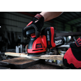 M7 Power-Werkzeuge - Akku-Exzenterschleifer 18V mit Ladegerät + 2 Akku 5Ah + BA80129 DOS501AB