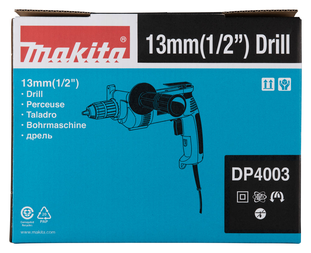 Makita Bohrmaschine – 750 W für große Bohrdurchmesser - DP4003