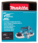 Makita Akku-Bandsäge 18V – bürstenlos, regelbare Geschwindigkeit, bis 66 x 66 mm Schnittkapazität - DPB183Z
