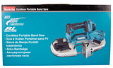 Makita Akku-Bandsäge 18V – bürstenlos, regelbare Geschwindigkeit, bis 66 x 66 mm Schnittkapazität - DPB183Z
