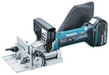 Makita Akku-Nutfräse – 100 mm Fräser, 20 mm Schnittleistung, Tiefeneinstellung & Staubsack - DPJ180RTJ