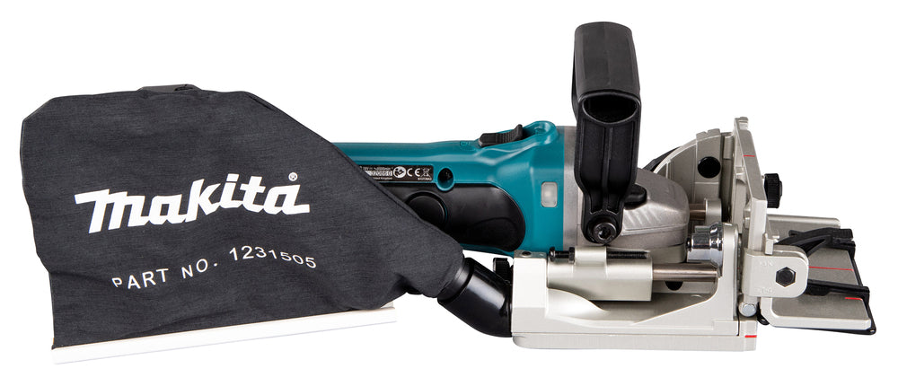 Makita Akku-Nutfräse – 100 mm Fräser, 20 mm Schnittleistung, stufenlos verstellbar - DPJ180Z