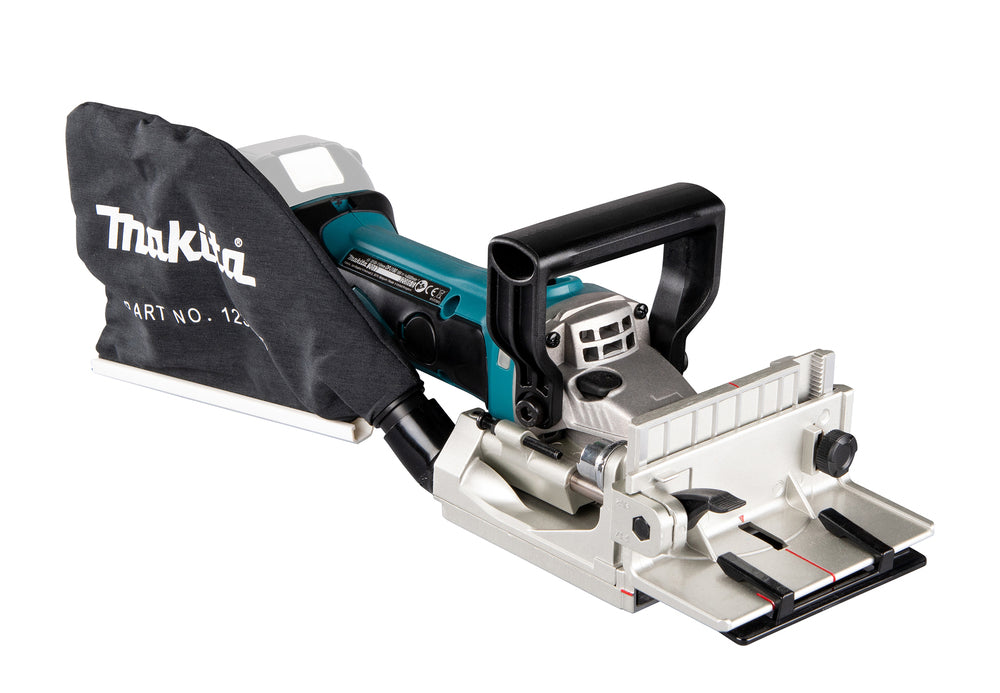 Makita Akku-Nutfräse – 100 mm Fräser, 20 mm Schnittleistung, stufenlos verstellbar - DPJ180Z