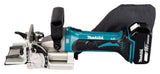 Makita Akku-Nutfräse – 100 mm Fräser, 20 mm Schnittleistung, Tiefeneinstellung & Staubsack - DPJ180RTJ