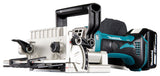Makita Akku-Nutfräse – 100 mm Fräser, 20 mm Schnittleistung, Tiefeneinstellung & Staubsack - DPJ180RTJ