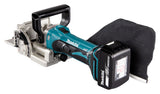 Makita Akku-Nutfräse – 100 mm Fräser, 20 mm Schnittleistung, Tiefeneinstellung & Staubsack - DPJ180RTJ
