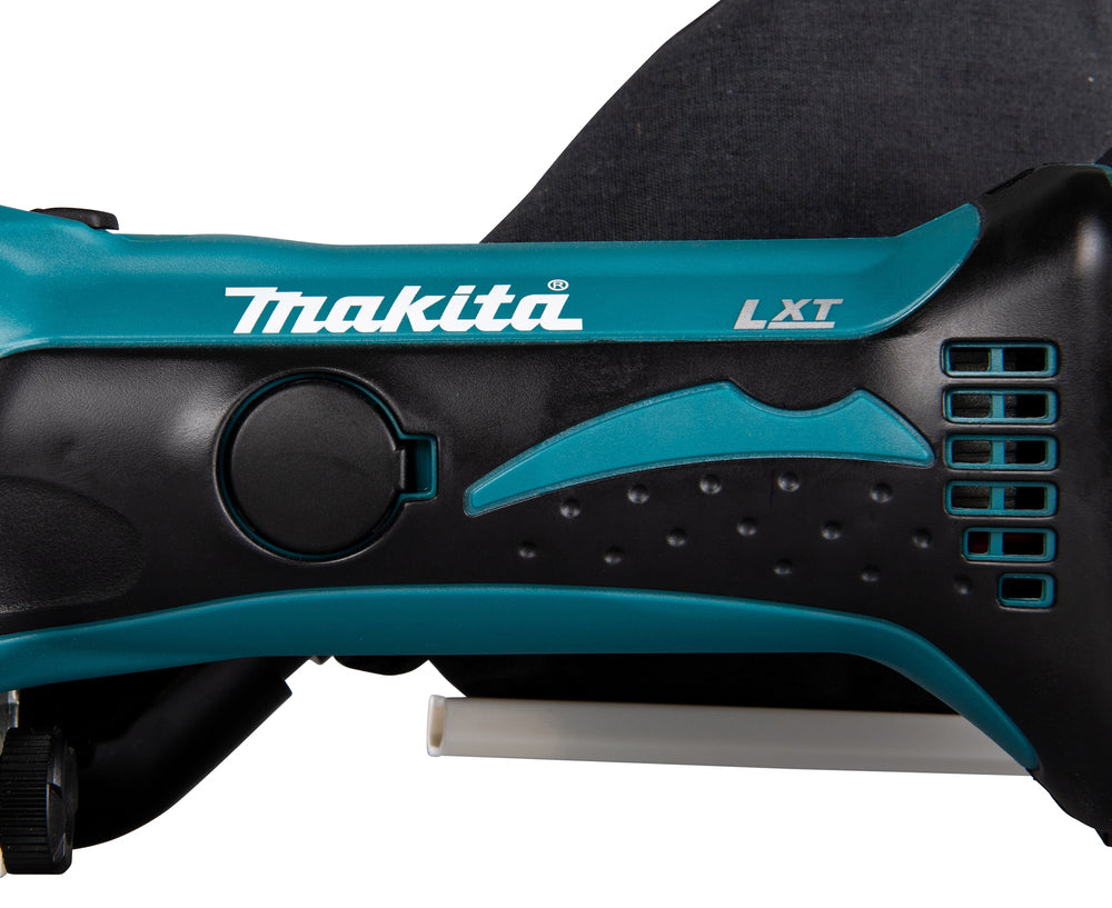 Makita Akku-Nutfräse – 100 mm Fräser, 20 mm Schnittleistung, Tiefeneinstellung & Staubsack - DPJ180RTJ