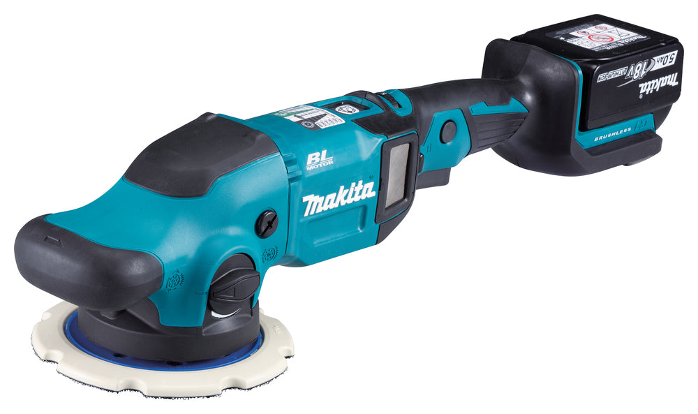 Makita Akku-Exzenterpolierer 150 mm – 18V bürstenlos, 2 Modi, konstante Drehzahl - DPO600TKX1