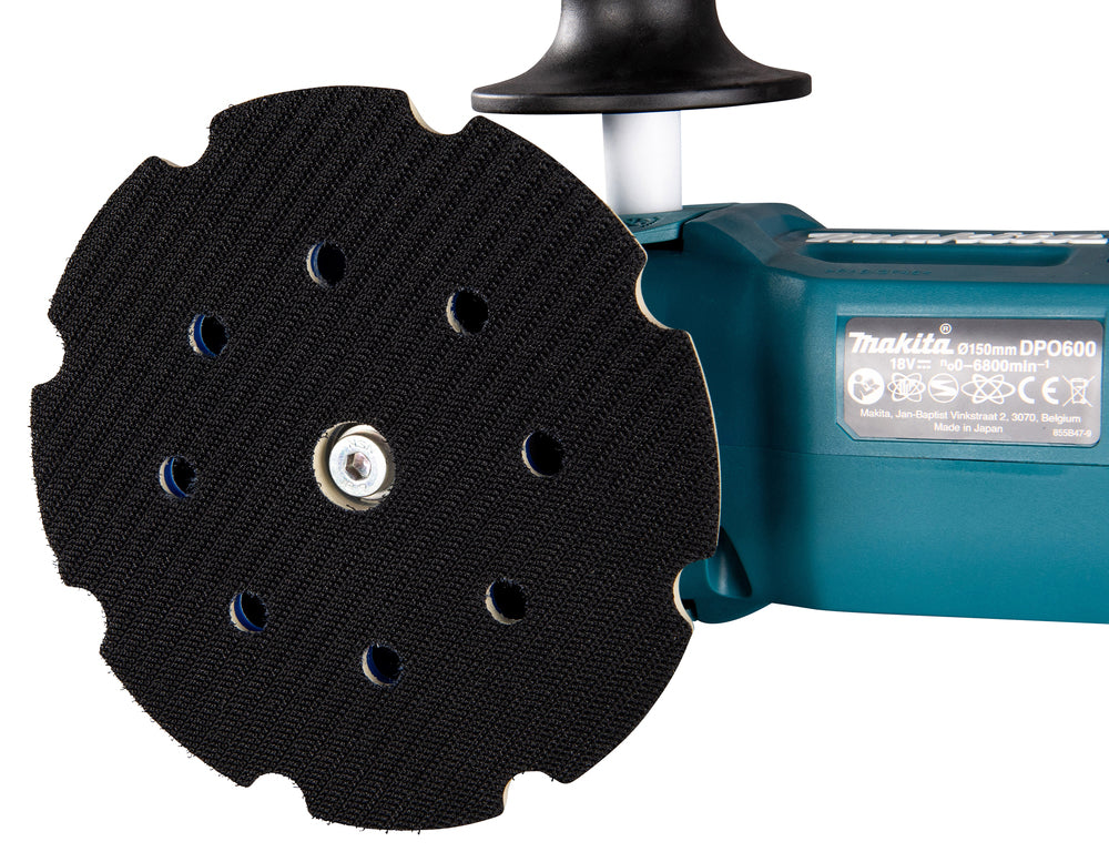 Makita Akku-Exzenterpolierer 150 mm – 18V bürstenlos, 2 Modi, konstante Drehzahl - DPO600Z