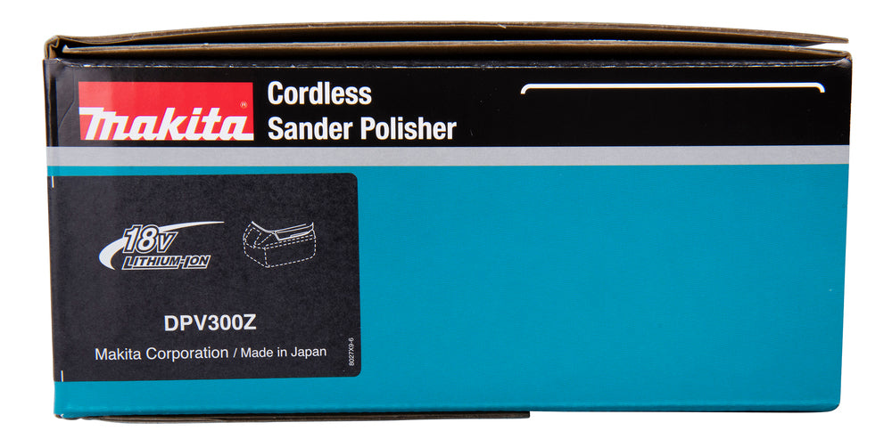 Makita Akku-Schleifer und -Polierer Ø 50/75 mm – bürstenlos, 2-Stufen-Drehzahl, XPT-Schutz - DPV300Z
