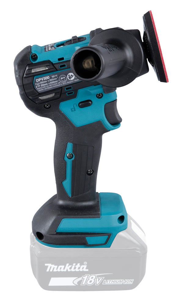 Makita Akku-Schleifer und -Polierer Ø 50/75 mm – bürstenlos, 2-Stufen-Drehzahl, XPT-Schutz - DPV300Z