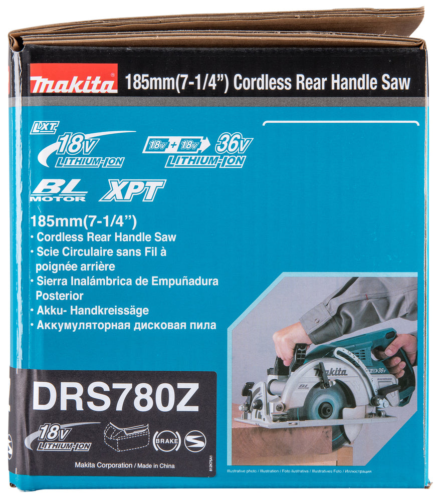 Makita Akku-Handkreissäge 185 mm – kompakt, präzise & mit ADT - DRS780Z