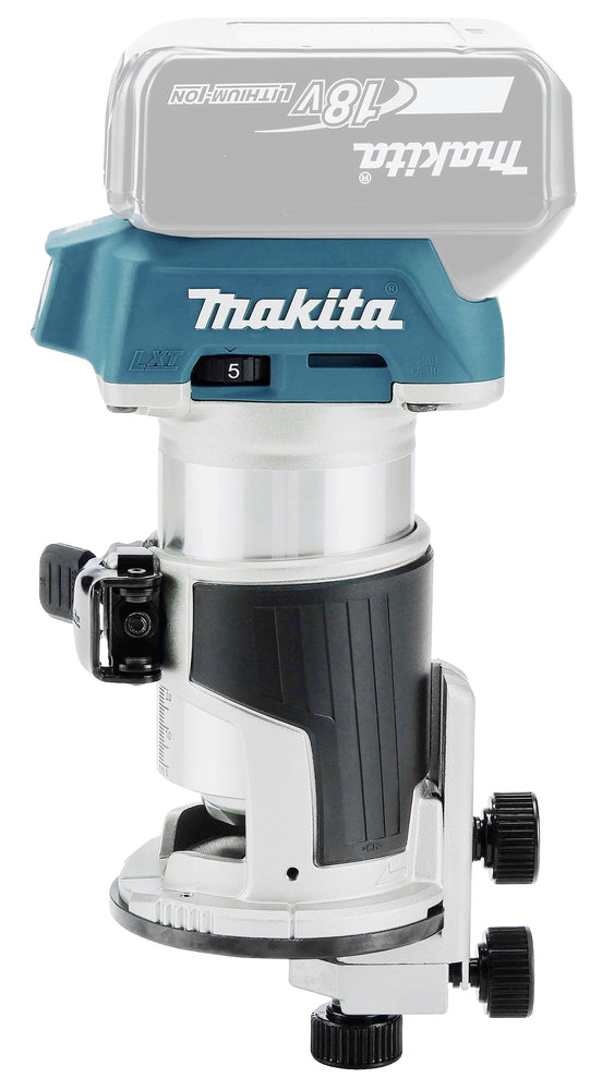 Makita Akku-Multifunktionsfräse – vielseitig für Kanten-, Ober- & Winkelfräsen - DRT50ZJX2
