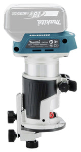 Makita Akku-Multifunktionsfräse – vielseitig für Kanten-, Ober- & Winkelfräsen - DRT50ZJX2
