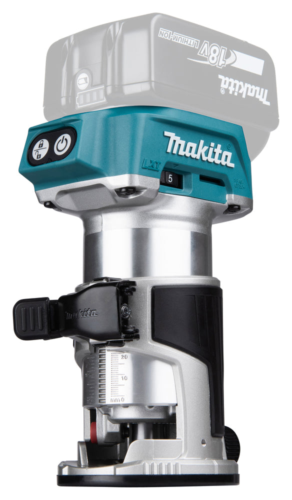 Makita Akku-Multifunktionsfräse – kompakt, vielseitig & präzise für Holzarbeiten - DRT50Z