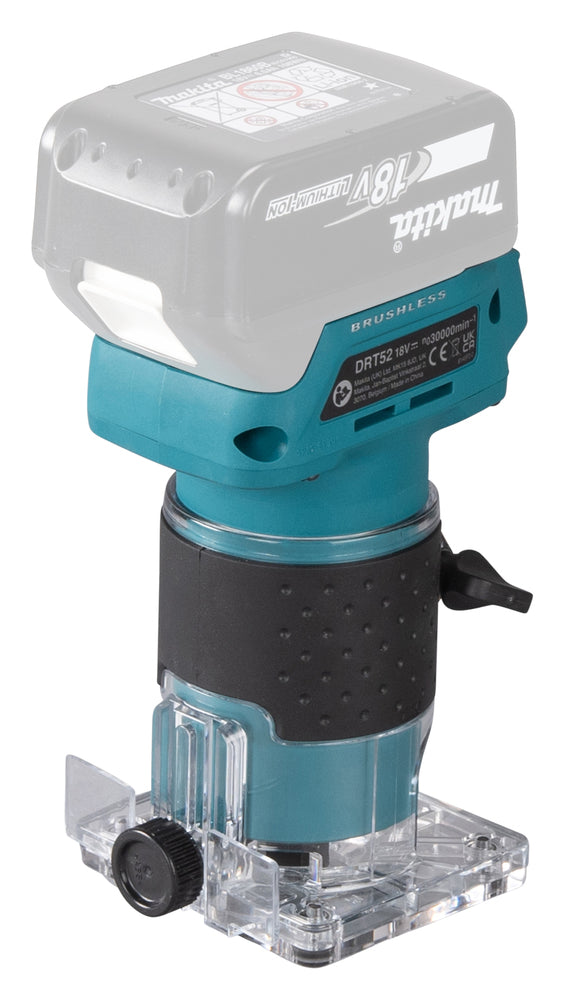 Makita Akku-Kantenfräse DRT52 – kompakt, effizient und sicher - DRT52Z