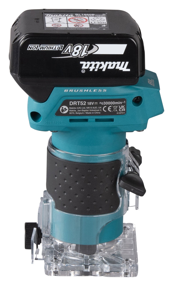 Makita Akku-Kantenfräse DRT52 – präzise, kompakt und sicher - DRT52