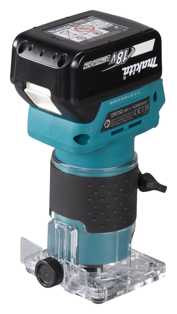 Makita Akku-Kantenfräse DRT52 – präzise, kompakt und sicher - DRT52
