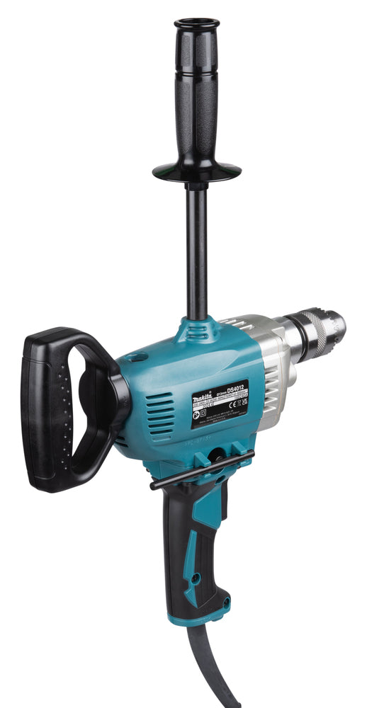 Makita Bohrmaschine – mit Kreuzgriff, Spatengriff & Zahnkranzfutter 2–13 mm - DS4012J