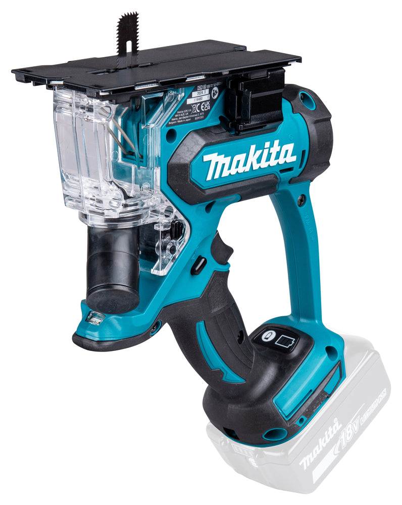 Makita Akku-Trockenbausäge – präzise 1–15 mm Schnitttiefe & Staubabsaugung - DSD180Z