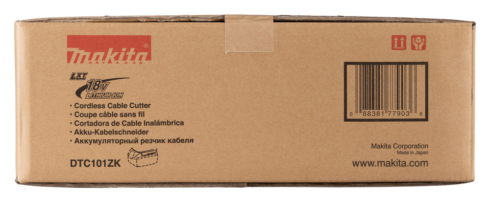 Makita Akku-Kabelschneider 18V – offener Typ für Kabel bis ø 50 mm - DTC101ZK