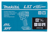 Makita Akku-Schlagschrauber 18V – 4 Modi, elektronische Schlagkraft & LED-Ring - DTD173Z