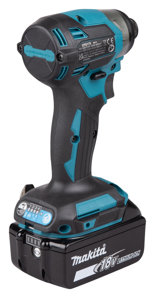 Makita Akku-Schlagschrauber 18V – 4 Modi, LED-Ring & neue Bit-Aufnahme - DTD173RTJ