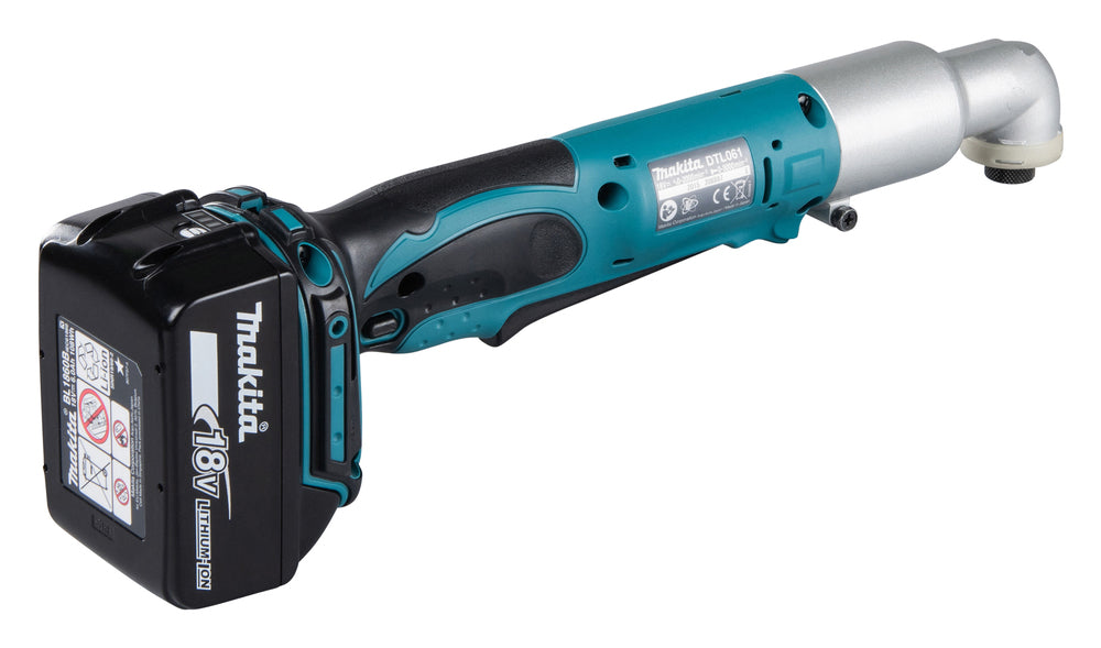 Makita Akku-Winkelschlagschrauber – 1/4", nur 53 mm Eckmaß, LED & Motorbremse - DTL061RT1J