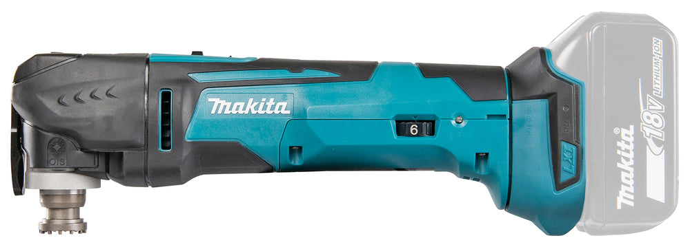 Makita 18 V Akku-Multifunktionswerkzeug – 6.000–20.000 min⁻¹, werkzeugloser Wechsel & Soft-Start - DTM51Z