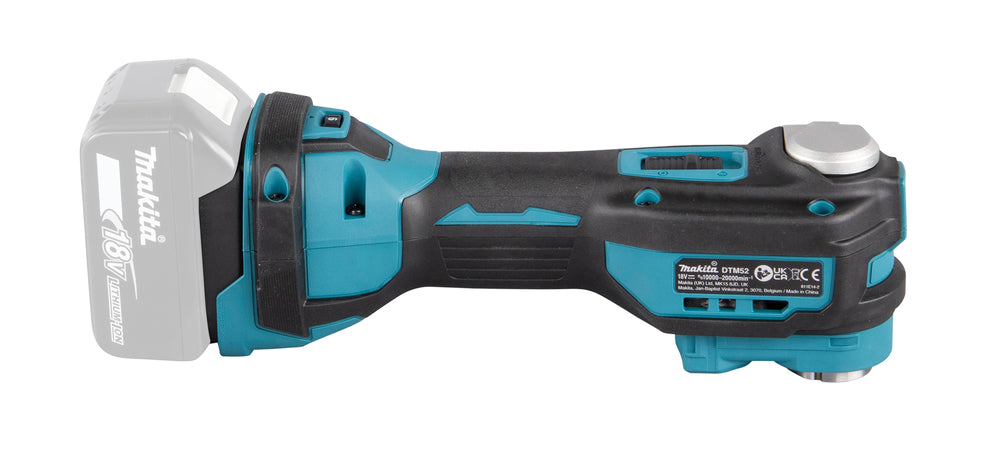 Makita Akku-Multifunktionswerkzeug – AVT Antivibration, LED-Licht & variable Geschwindigkeit - DTM52Z