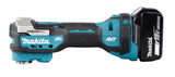 Makita Akku-Multifunktionswerkzeug – AVT Antivibration, LED-Licht & 12-stufige Winkeleinstellung - DTM52T1JX2