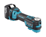 Makita Akku-Multifunktionswerkzeug – AVT Antivibration, LED-Licht & 12-stufige Winkeleinstellung - DTM52T1JX2