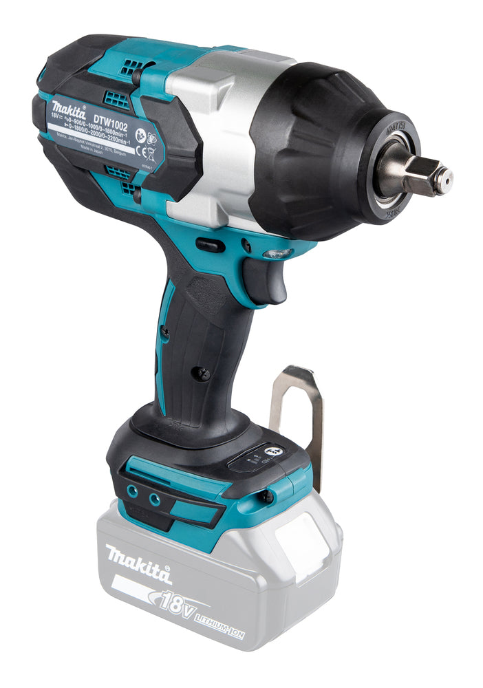 Makita Akku-Schlagschrauber 18V – 1/2", 1.000 Nm, 3 Drehzahleinstellungen & LED - DTW1002Z