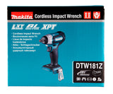 Makita Akku-Schlagschrauber 18V – kompakt, 210 Nm, Auto-Stopp & bürstenlos - DTW181Z