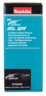 Makita Akku-Schlagschrauber 40V max – Auto-Stopp, bürstenlos, XPT & schlanker Griff - DTW300Z