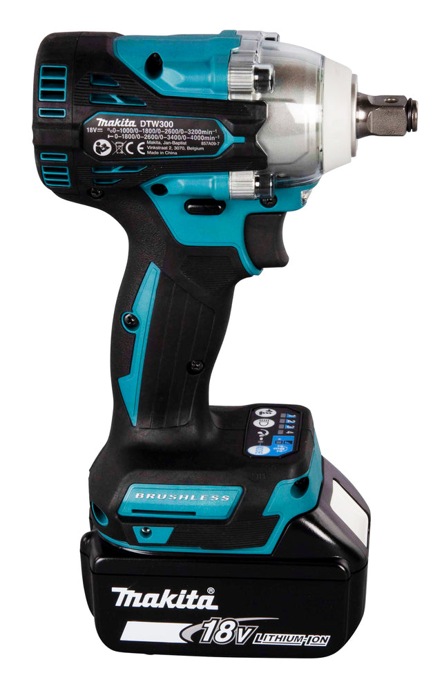 Makita Akku-Schlagschrauber 18V – Auto-Stopp, bürstenlos, XPT & schlanker Griff - DTW300TJX7
