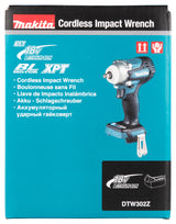 Makita Akku-Schlagschrauber 40V max – Höchstdrehzahlmodus, Auto-Stopp & bürstenloser Motor - DTW302Z