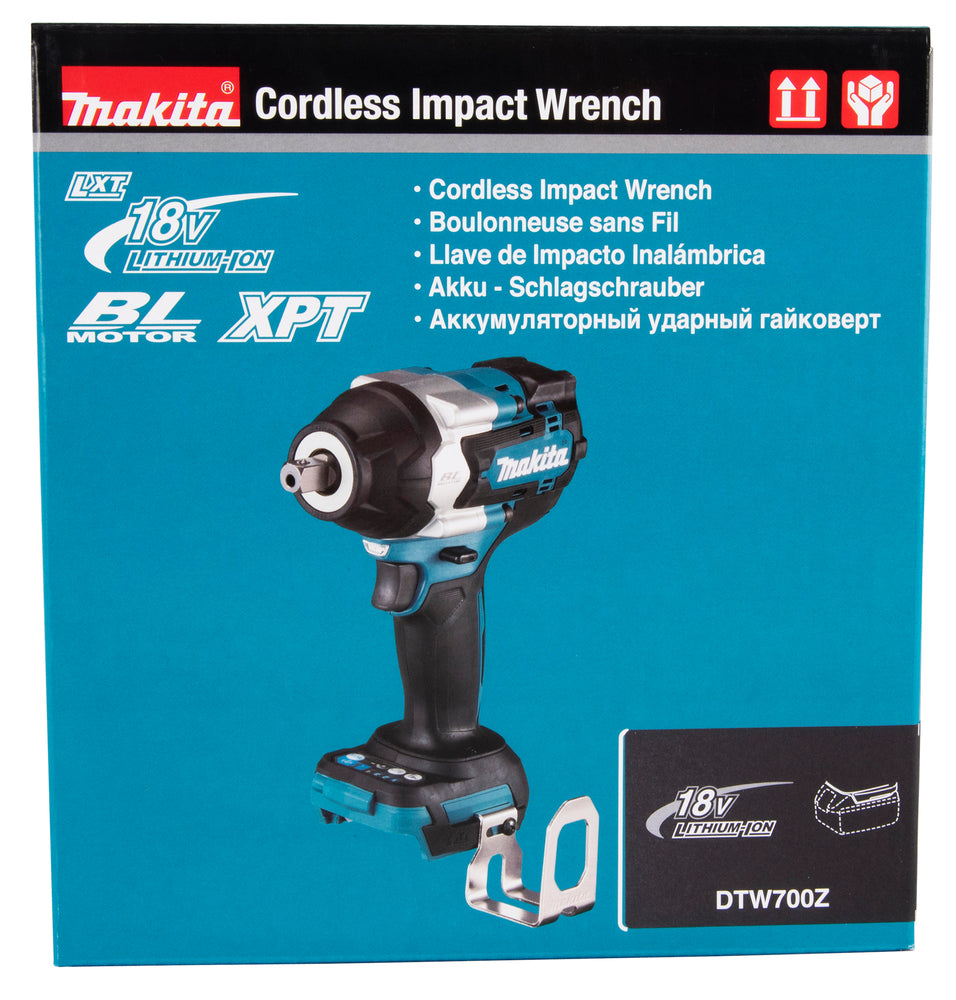Makita Akku-Schlagschrauber 18V – Auto-Stopp, bürstenlos, LED & XPT-Schutz - DTW700Z