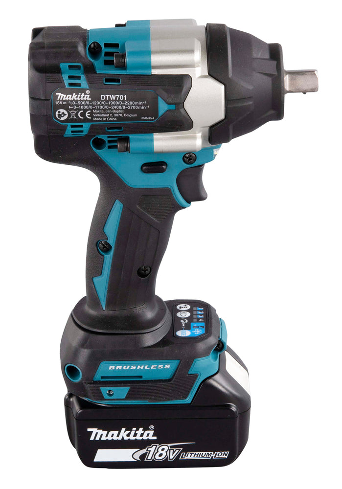 Makita Akku-Schlagschrauber 40V max – Auto-Stopp, bürstenlos, LED & XPT-Schutz - DTW701RTJ