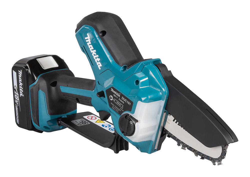 Makita Akku-Astsäge – kompakt, bürstenlos & werkzeuglose Kettenspannung - DUC101RF01